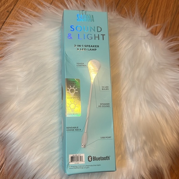 😃Sarina USB Powered Flexible Lamp with Built in Speaker & Led Lamp - Picture 4 of 10